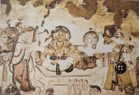 भगवान राम का राज्याभिषेक : पारीच्छत की समाधि : दतिया : उन्नीसवीं सदी
