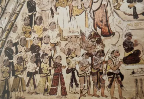 भगवान राम का राज्याभिषेक : पारीच्छत की समाधि : दतिया : उन्नीसवीं सदी