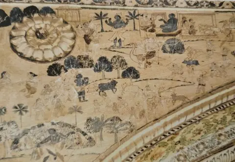 कृष्णलीला : परिच्छत की समाधि : दतिया : उन्नीसवीं सदी