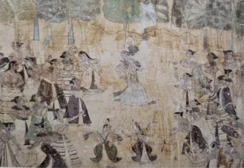राधा-कृष्ण : पारीच्छत की समाधि : दतिया : उन्नीसवीं सदी