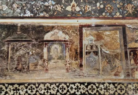 राग-रागिराग-रागिनियों के अंकन : वीरसिंह जुदेव महल ( सतखंड़ा महल ) : दतिया : सत्रहवीं सदी नियों के अंकन : वीरसिंह जुदेव महल ( सतखंड़ा महल ) : दतिया : सत्रहवीं सदी