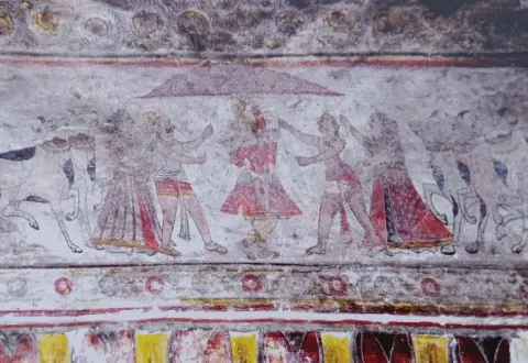 गोवर्ध : श्री लक्ष्मण जू मंदिर : लिधौरा जिला निवाड़ी : अठारहवीं सदी नरण