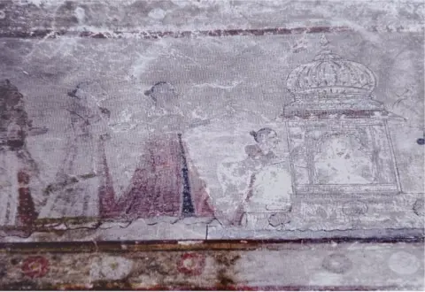 शिव पूजा : श्री लक्ष्मण जू मंदिर : लिधौरा जिला निवाड़ी : अठारहवीं सदी