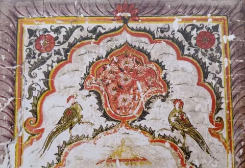 आकल्पन व दो तोत : श्री लक्ष्मण जू मंदिर : लिधौरा जिला निवाड़ी : अठारहवीं सदी