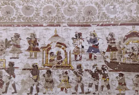 पालकी : श्री लक्ष्मण जू मंदिर : लिधौरा जिला निवाड़ी : अठारहवीं सदी