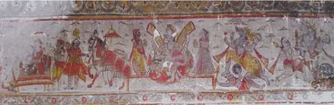 वाराह अवतार नृसिंह अवतार कल्कि अवतार तथा वामनवतर : श्री लक्ष्मण जू मंदिर : लिधौरा जिला निवाड़ी : अठारहवीं सदी
