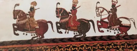 घुड़सवार कृष्ण : राजा महल : ओरछा : सत्रहवीं सदी