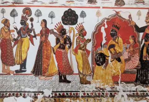 निकट दृश्य : रामदरबार : राजा महल : ओरछा : सत्रहवीं सदी