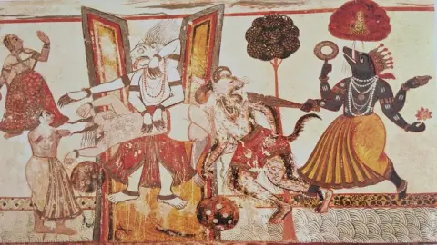 नृसिंह तथा वराह अवतार : राजा महल : ओरछा : सत्रहवीं सदी