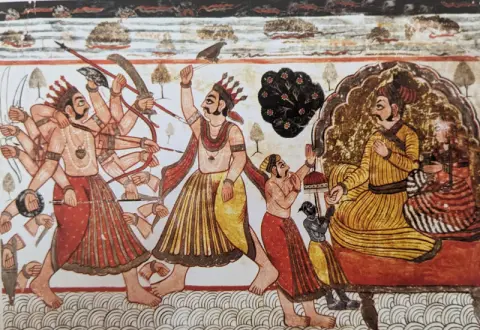 परशुराम युद्ध तथा वामनावतार : राजा महल : ओरछा : सत्रहवीं सदी