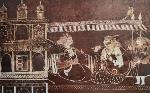 राजा व सेनापति : लक्ष्मी मंदिर :ओरछा : सत्रहवीं सदी
