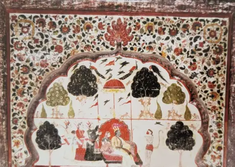 राम दरबार : राजा महल : ओरछा : सत्रहवीं सदी