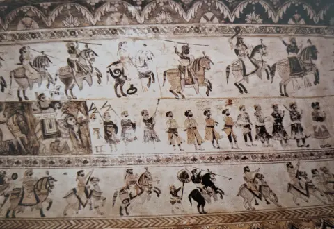 सेना का प्रयाण : लक्ष्मी मंदिर :ओरछा : सत्रहवीं सदी