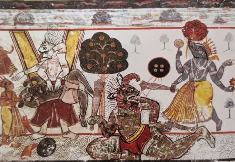 वाराह तथा नृसिंह अवतार : राजा महल : ओरछा : सत्रहवीं सदी