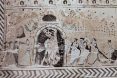 नृत्यरत कृष्ण : लक्ष्मी मंदिर :ओरछा : सत्रहवीं सदी   