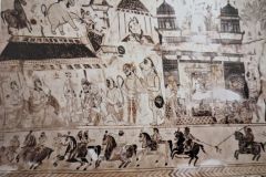 राजमहल का दृश्य : लक्ष्मी मंदिर :ओरछा : सत्रहवीं सदी   