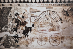  राम -रावण युद्ध दृश्य : लक्ष्मी मंदिर :ओरछा : सत्रहवीं सदी    