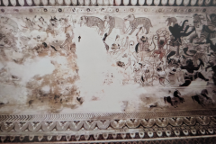 राम -रावण युद्ध दृश्य : लक्ष्मी मंदिर :ओरछा : सत्रहवीं सदी    
