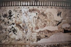 सूर्पणखां प्रसंग व युद्ध दृश्य  : लक्ष्मी मंदिर :ओरछा : सत्रहवीं सदी   