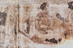गजलक्ष्मी व अन्य अंकन : परिच्छत की समाधि : दतिया : उन्नीसवीं सदी